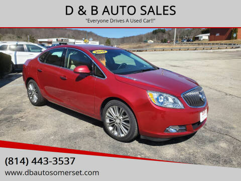 2012 Buick Verano for sale at D & B AUTO SALES in Somerset PA