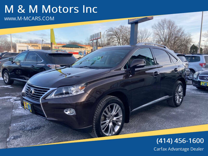 2013 Lexus RX 350 for sale at M & M Motors Inc in West Allis WI