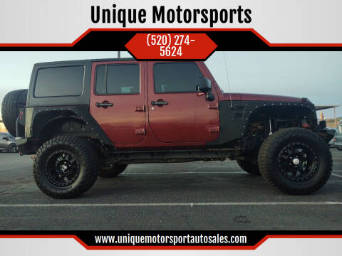 2010 Jeep Wrangler Unlimited for sale at Unique Motorsports in Tucson AZ