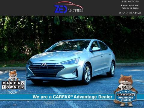 2020 Hyundai Elantra for sale at Zed Motors in Raleigh NC