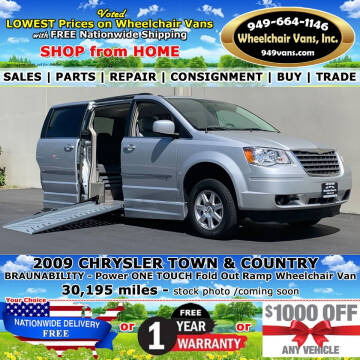2009 Chrysler Town and Country for sale at Wheelchair Vans Inc in Laguna Hills CA