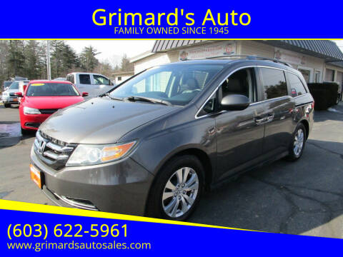 2014 Honda Odyssey for sale at Grimard's Auto in Hooksett NH