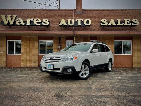 2014 Subaru Outback for sale at Wares Auto Sales INC in Traverse City MI