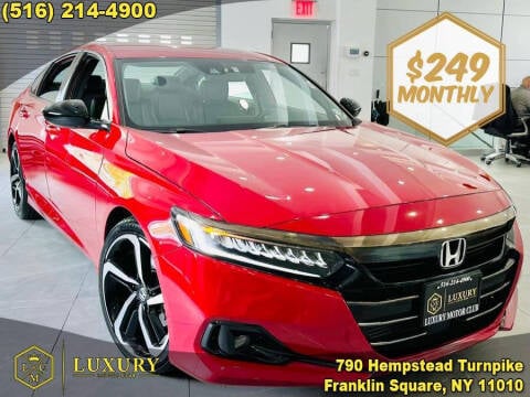 2021 Honda Accord for sale at LUXURY MOTOR CLUB in Franklin Square NY