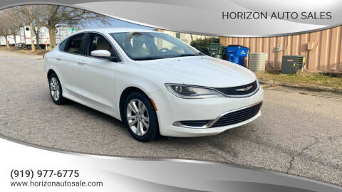 2015 Chrysler 200 for sale at Horizon Auto Sales in Raleigh NC