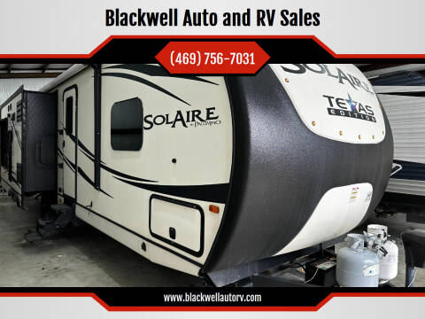 2016 Palomino Solaire for sale at Blackwell Auto and RV Sales in Red Oak TX