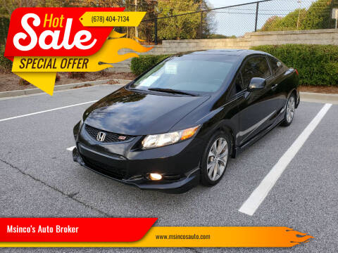 2012 Honda Civic for sale at Msinco's Auto Broker in Snellville GA