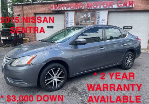 2015 Nissan Sentra for sale at HARTFORD MOTOR CAR in Hartford CT