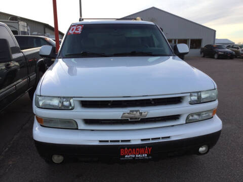 2003 Chevrolet Tahoe for sale at Broadway Auto Sales in South Sioux City NE