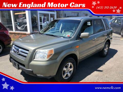 2007 Honda Pilot for sale at New England Motor Cars in Springfield MA