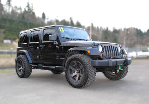 2012 Jeep Wrangler Unlimited for sale at GQ Motorsports in Auburn WA