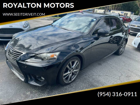 2016 Lexus IS 200t for sale at ROYALTON MOTORS in Plantation FL