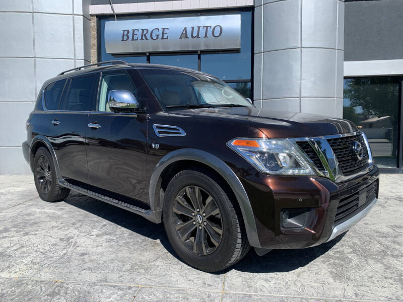2017 Nissan Armada for sale at Berge Auto in Orem UT