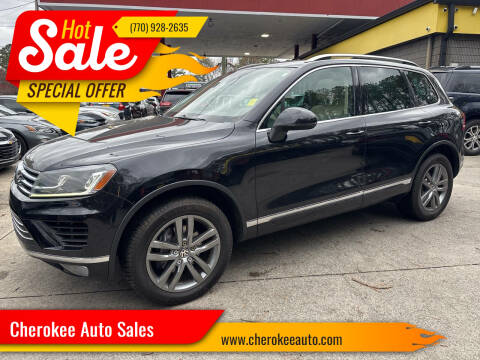 2015 Volkswagen Touareg for sale at Cherokee Auto Sales in Acworth GA