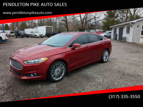 2014 Ford Fusion for sale at PENDLETON PIKE AUTO SALES in Ingalls IN