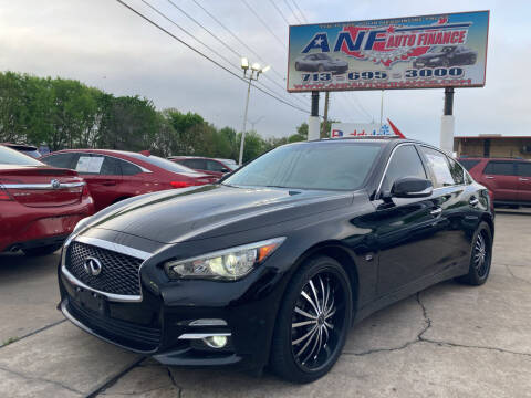 2016 Infiniti Q50 for sale at ANF AUTO FINANCE in Houston TX