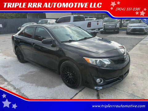 2012 Toyota Camry for sale at TRIPLE RRR AUTOMOTIVE LLC in Jacksonville FL