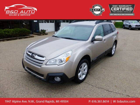 2014 Subaru Outback for sale at B&D Auto Sales Inc in Grand Rapids MI