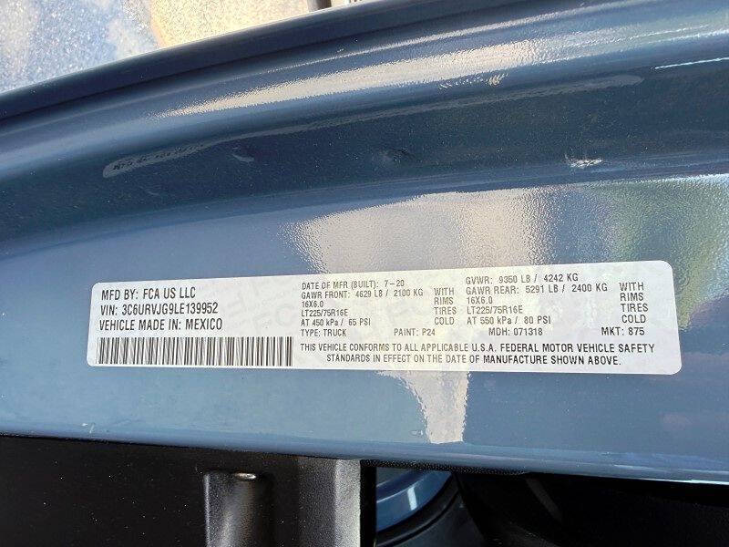 2020 RAM ProMaster 3500 159 WB