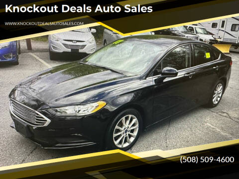 2017 Ford Fusion for sale at Knockout Deals Auto Sales in West Bridgewater MA