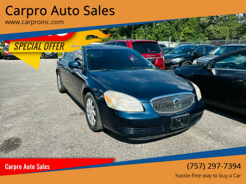2008 Buick Lucerne for sale at Carpro Auto Sales in Chesapeake VA