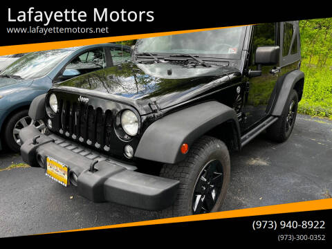 2014 Jeep Wrangler for sale at Lafayette Motors in Lafayette NJ