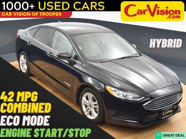 2018 Ford Fusion Hybrid for sale at Car Vision of Trooper in Norristown PA