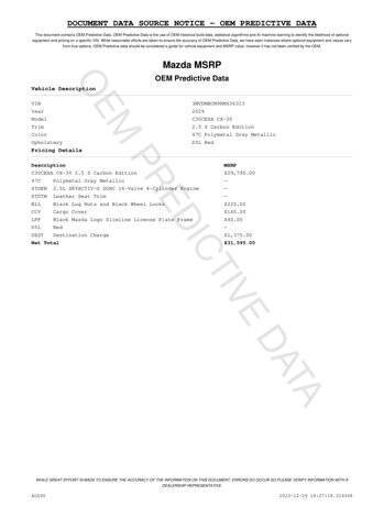 2024 Mazda CX-30 2.5 S Carbon Edition