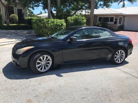 2011 Infiniti G37 Convertible for sale at Clean Florida Cars in Pompano Beach FL