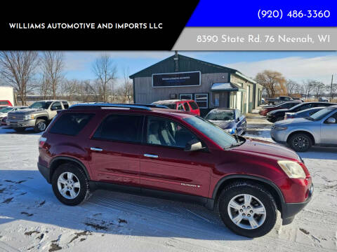 2008 GMC Acadia for sale at WILLIAMS AUTOMOTIVE AND IMPORTS LLC in Neenah WI