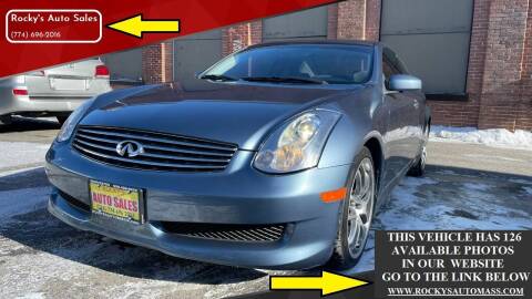 2006 Infiniti G35 for sale at Rocky's Auto Sales in Worcester MA