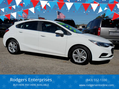 2017 Chevrolet Cruze for sale at Rodgers Enterprises in North Charleston SC