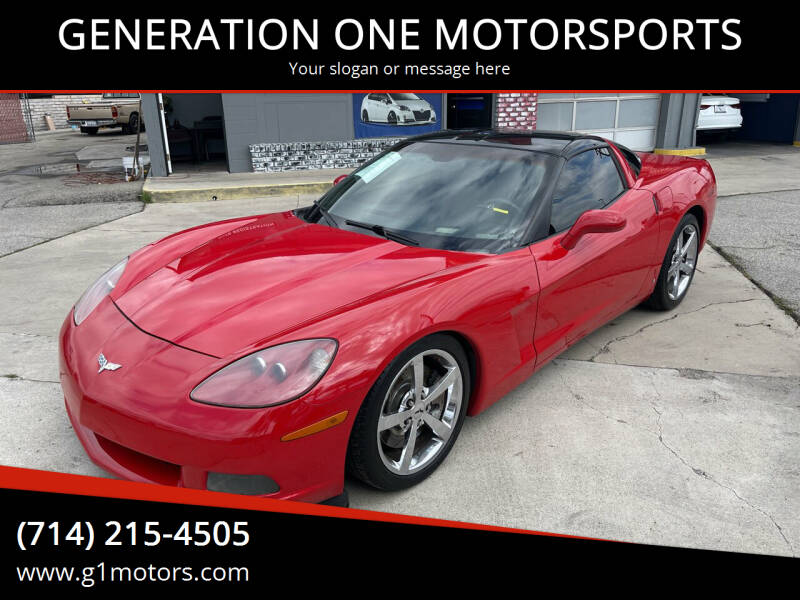 2009 Chevrolet Corvette for sale at GENERATION ONE MOTORSPORTS in La Habra CA