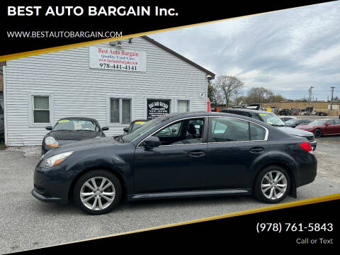 2013 Subaru Legacy for sale at BEST AUTO BARGAIN inc. in Lowell MA