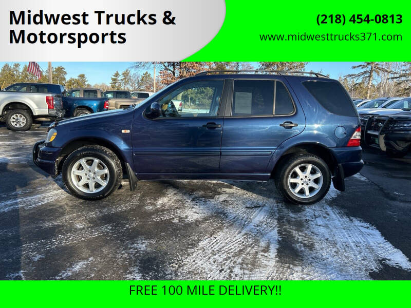 1999 Mercedes-Benz M-Class for sale at Midwest Trucks & Motorsports in Merrifield MN