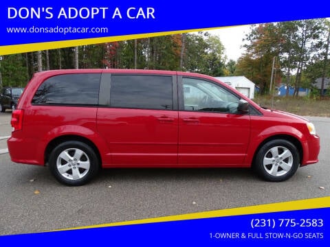 2013 Dodge Grand Caravan for sale at DON'S ADOPT A CAR in Cadillac MI