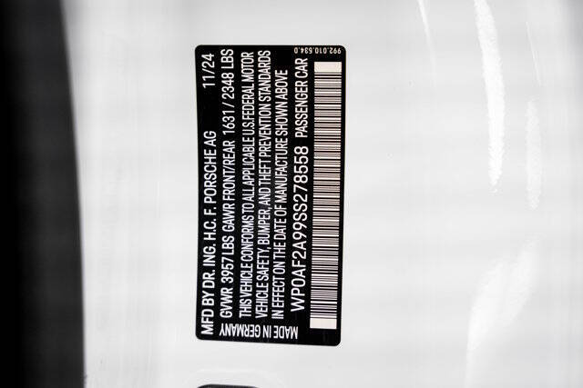 2025 Porsche 911 GT3 RS