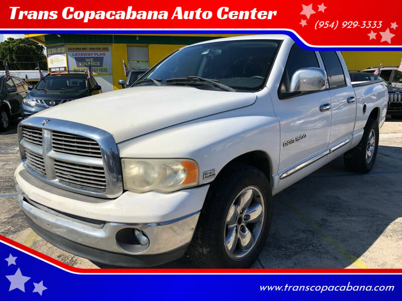 2005 Dodge Ram Pickup 1500 for sale at Trans Copacabana Auto Center in Hollywood FL