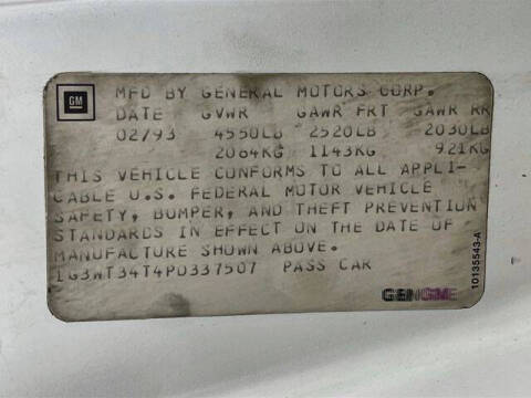1993 Oldsmobile Cutlass Supreme