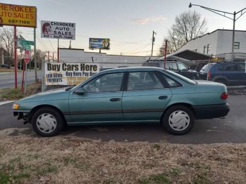 1992 Ford Taurus for sale at Cherokee Auto Sales in Knoxville TN