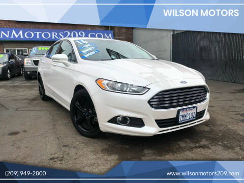 2016 Ford Fusion for sale at WILSON MOTORS in Stockton CA