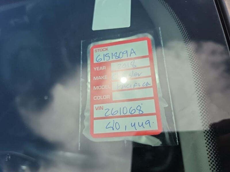 2018 Chrysler Pacifica Touring L Plus