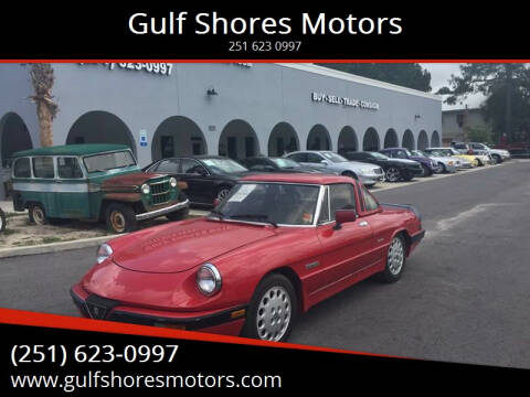 1988 Alfa Romeo Spider for sale at Gulf Shores Motors in Gulf Shores AL