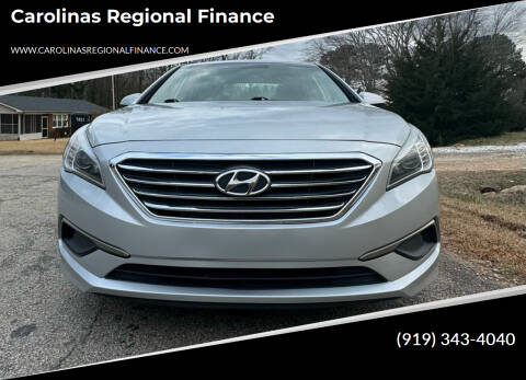 2016 Hyundai Sonata for sale at Carolinas Regional Finance in Henderson NC