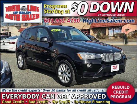 2016 BMW X3 for sale at High Line Auto Sales of Salem in Salem NH