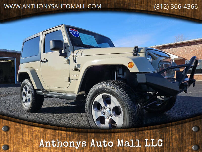 2017 Jeep Wrangler for sale at Anthonys Auto Mall LLC in New Salisbury IN