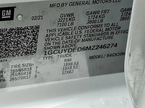 2021 Chevrolet Silverado 1500