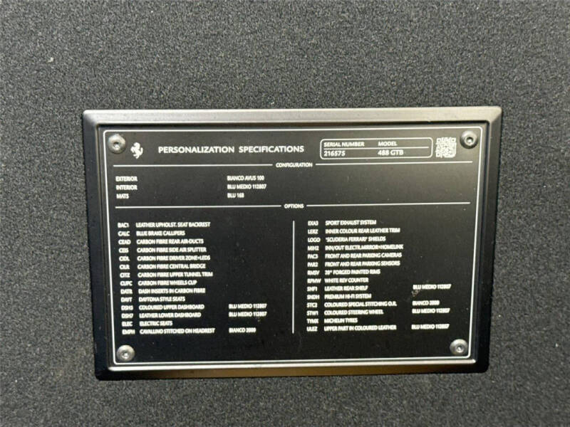 2016 Ferrari 488 GTB