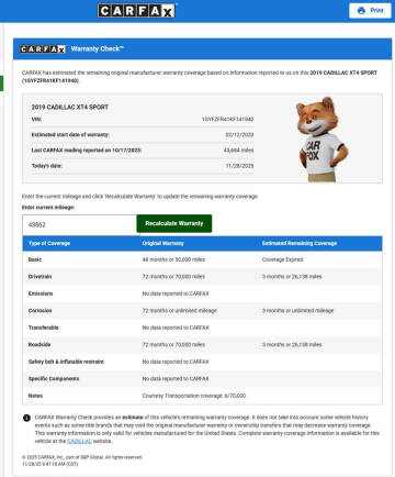 2019 Cadillac XT4 Sport