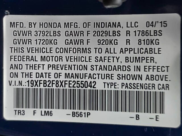 2015 Honda Civic EX